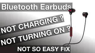 NOT CHARGING JBL Bluetooth Earbuds!  Can we fix them?