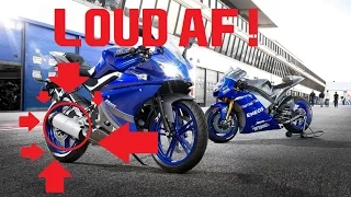 ULTIMATE YAMAHA YZF-R125 EXHAUST SOUND COMPILATION | AKRAPOVIC, LEO VINCE