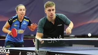 Truls Moregard/Linda Bergstrom vs Dang Qiu/Nina Mittelham | European Championships 2022