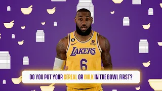 Lakers Players Debate - Do you put cereal or milk in the bowl first?