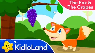 The Fox and The Grapes | Bedtime Stories | Aesop's Fables & Moral Stories for Kids | KidloLand