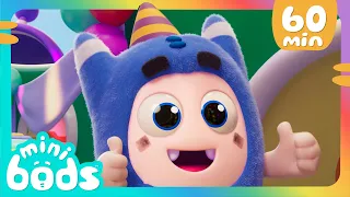 Party Time Pogo | Minibods | Mini Oddbods | Baby Oddbods | Funny Cartoons For Kids