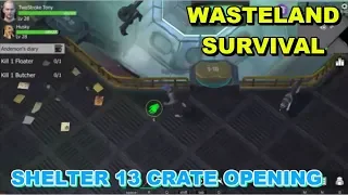 SHELTER 13 CRATE OPENING - WASTELAND SURVIVAL PC GAMEPLAY