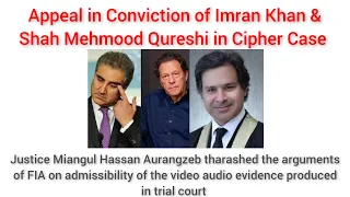 Appeal in Conviction of Cipher Case of Imran Khan & Shah Mehmood Qureshi | Prosecution Arguments |