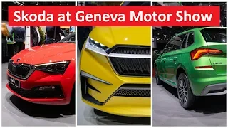 Skoda Kamiq, Skoda Vision IV, Skoda Scala, Skoda Klement обзор премьер Geneva 2019