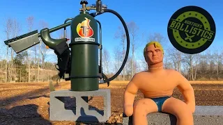 Flamethrower vs Stretch Armstrong