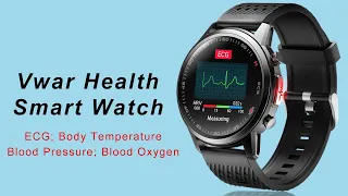 UNBOXING_Vwar Health ECG Smart Watch Laser Treatment Body Temperature Blood Pressure Oxygen