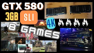 Testing 8 games in 4K with dual GTX 580 3GBs!!!