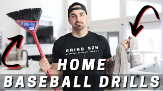 8 At Home Baseball Drills With Little To No Equipment | Hitting And Fielding Drills