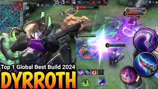 Mobile legends Dyrroth Best build 2024 || Dyrroth WTF Damage 1 Hit 2024