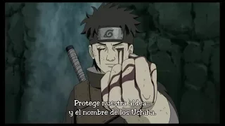 Shisui Vs Danzou//Muerte de Shisui//Itachi despierta el mangekyou shanringa HD