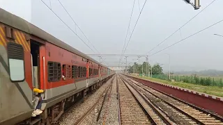 View of Train Running Backwards