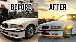 BUILDING A BUDGET E36 DRIFT CAR IN 16 MINUTES!