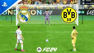 FC 24 | Real Madrid vs Borussia | UCL FINAL | Ronaldo vs Messi | Penalty Shootout - PS5 Gameplay