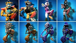 FNaF Security Breach Animatronics Springy Dance Fortnite Emote Animations