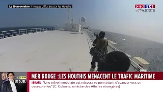 Mer Rouge : les Houthis menacent le trafic maritime, le commerce mondial impacté