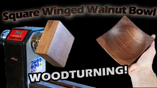 Woodturning a Winged Walnut Bowl