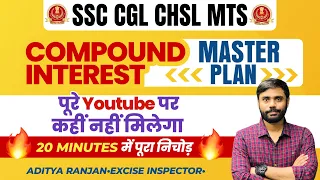 Compound Interest : MASTER PLAN | सेकेंडो में Solve🔥 by Aditya Ranjan Sir | SSC CPO CGL CHSL MTS