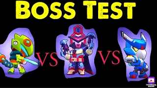 Leon VS Colt VS Crow Boss Test (Brawl Stars)