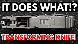 WAY TOO COOL! A REAL Transforming Pocket Knife? TWO SEPARATE LOCKING POSITIONS!