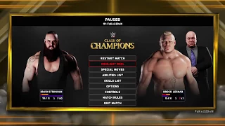 AGT   WWE 2K18  -  МОЙ ПЕРВЫЙ МАТЧ И ЭМОЦИИ! ( Brock Lesnar vs Braun Strowman)