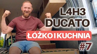 Ducato L4H3 Zabudowa odc: 7 Łóżko i kuchnia