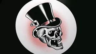 How to Draw an Old School Tattoo Flash Design Halloween SKULL Top Hat  - Coloring Book Page