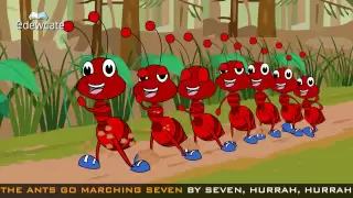 Edewcate english rhymes - The Ants go Marching One by One Song Nursery Rhyme