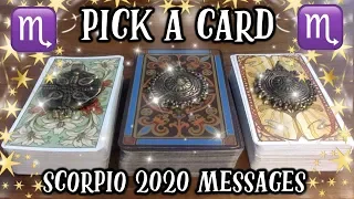 PICK A CARD SCORPIO! *WHAT'S COMING IN 2020??* ♏️🔮😱 PSYCHIC TAROT LOVE/CAREER READING