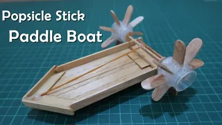 Diy popsicle stick paddle boat