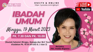 Ibadah  TRI2 Online & Onsite 19 Maret 2023 Pdt. Imelda Wigoena