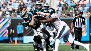 Eagles defense steps up in 21-18 win over Panthers