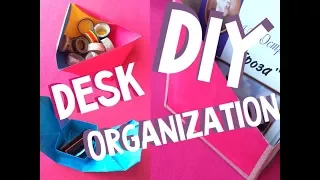 DIY Desk Organization | Организация Рабочего Стола | Back To School 2017