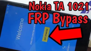 Nokia 6 TA 1021 frp bypass  NEW!!!