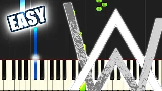 Alan Walker - On My Way | EASY PIANO TUTORIAL + SHEET MUSIC by Betacustic