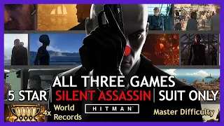 HITMAN TRILOGY WORLD RECORD - Master Mode - Silent Assassin Suit Only