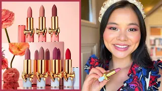 PAT MCGRATH SatinAllure Lipsticks |  Venusian Peach, Negligée & Veiled Rose w/ Comparison Swatches!