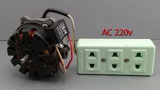 How to turn a fan into 220v 7000w electric Generator