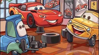 Happy Color App | Disney/Pixar Cars Part 1 | Color By Numbers | Animated