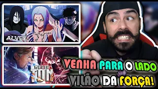 REACT - Vilões |Zabuza, Orochimaru e Kimimaro / Luz e Escuridão | Darth Vader Vs Obi-Wan (Star Wars)