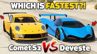 GTA 5 ONLINE - COMET S2 VS DEVESTE EIGHT (WHICH IS FASTEST?)