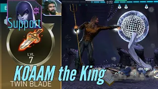 KOAAM still the best w/ Twin Blades!! 506M dmg vs T10 League Boss DF! Injustice 2 Mobile