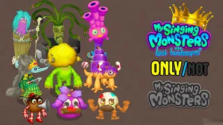 All Monsters ONLY AVAILABLE on My Singing Monsters The Lost Landscapes