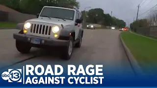 Road rage against cyclist caught on camera