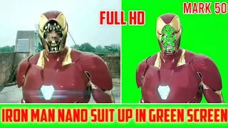 IronMan Nano Tech Suit Up Green Screen Tutorial kinemaster | Avenger EndGame / Green Screen