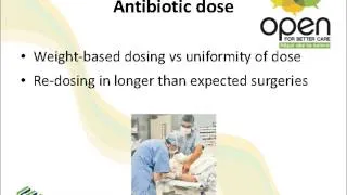 Surgical site infection webinar – surgical antibiotic prophylaxis