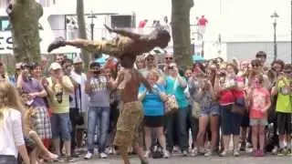 Funny street acrobats - NEW YORK CITY CAPE LIBERTY