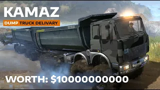 KAMAZ: Dump Truck Delivery | Mudrunner | Gaming Panther