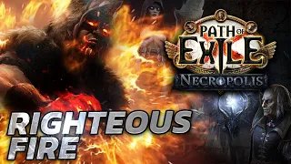 The KING OF FIRE is back!! - Righteous Fire Chieftain Leaguestarter ft. @PohxKappa [PoE 3.24]