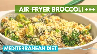 AIR FRYER BROCCOLI RECIPE | + garlic parmesan topping